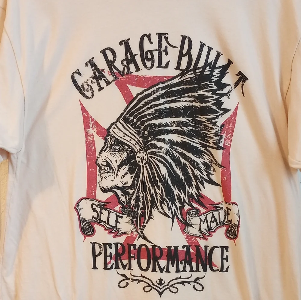 🐮 🐄 American Apparel Indian Chief Graphic T-Shirt